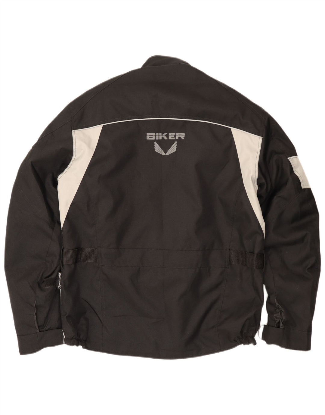 Biker Mens Biker Racer Jacket Μέγεθος 50 Medium Black Colourblock Polyester