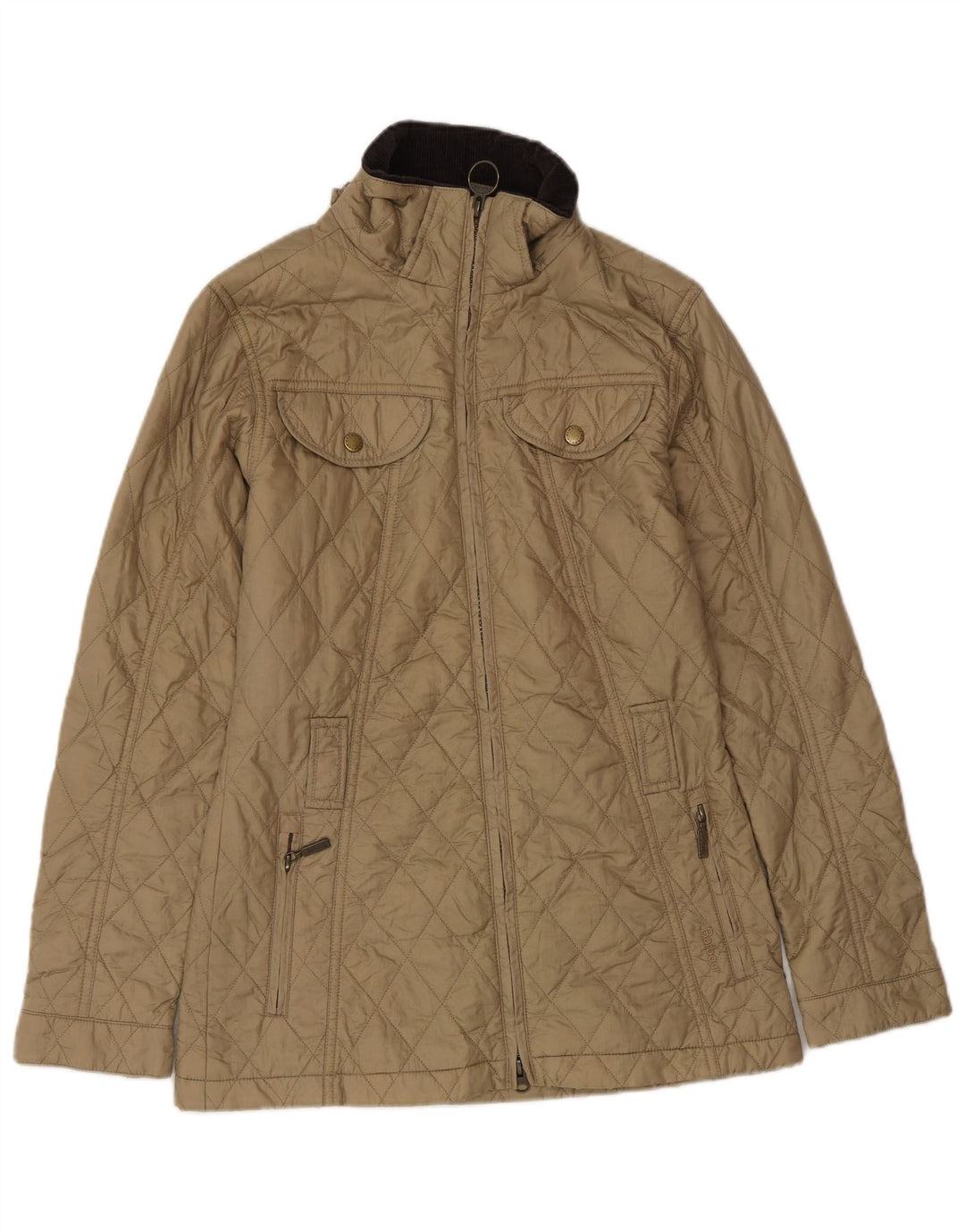 Γυναικείο καπιτονέ μπουφάν Barbour UK 8 Small Beige Polyamide