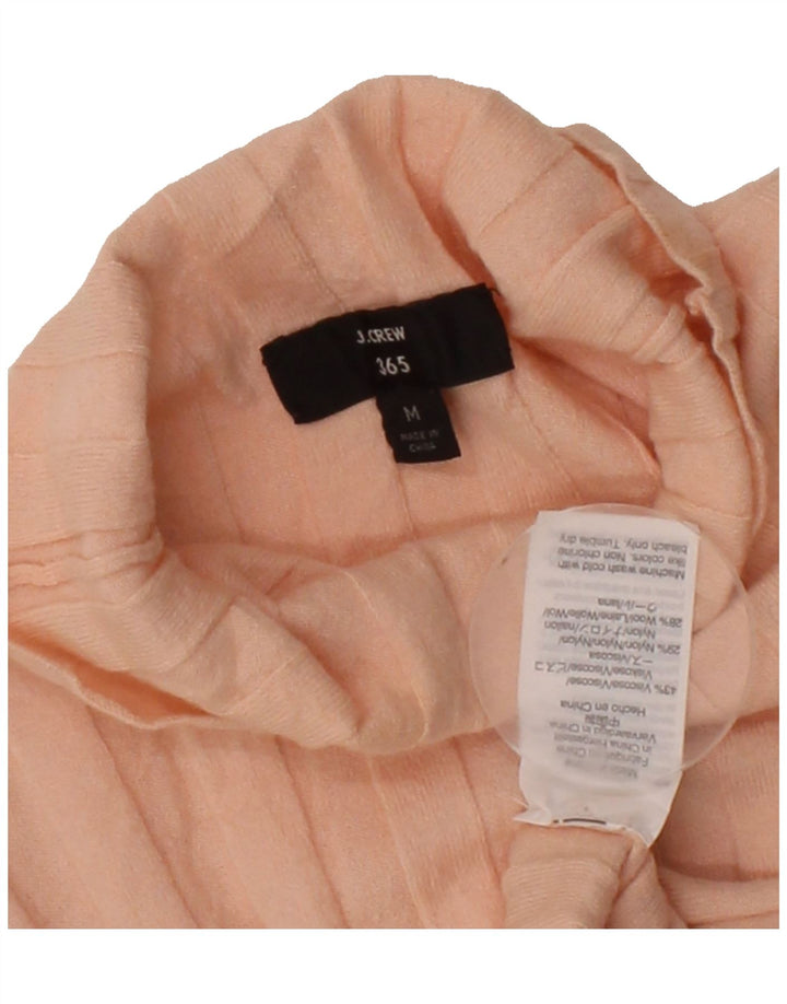 J. CREW Womens Turtle Neck Jumper Sweater UK 12 Medium Pink Viscose Vintage J. Crew and Second-Hand J. Crew from Messina Hembry 