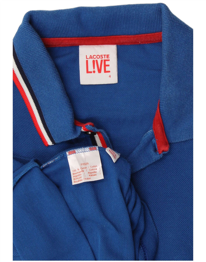 Ανδρικό μπλουζάκι πόλο LACOSTE Νούμερο 4 Μεσαίο Μπλε Βαμβακερό