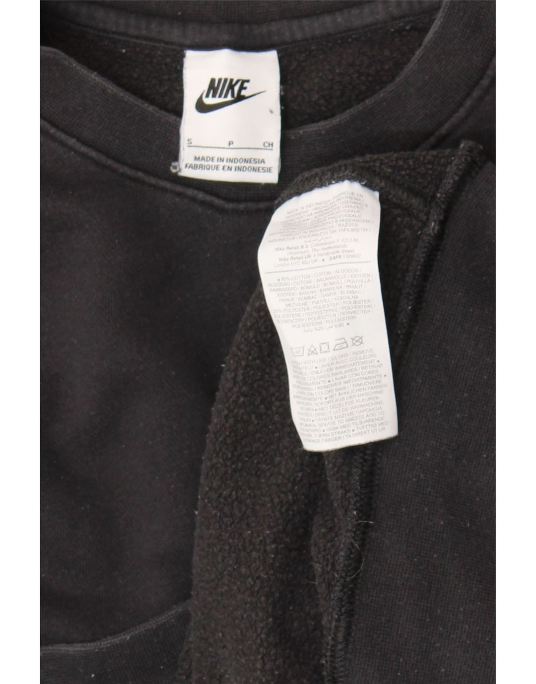 Ανδρικό φούτερ Nike Jumper Μικρό μαύρο βαμβακερό