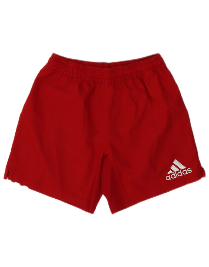 Adidas Γυναικείο Climacool γραφικό αθλητικό σορτς UK 8 Μικρό κόκκινο πολυεστέρα