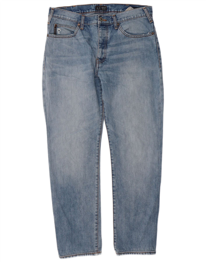 ARMANI Ανδρικό τζιν ίσιο W34 L30 Μπλε