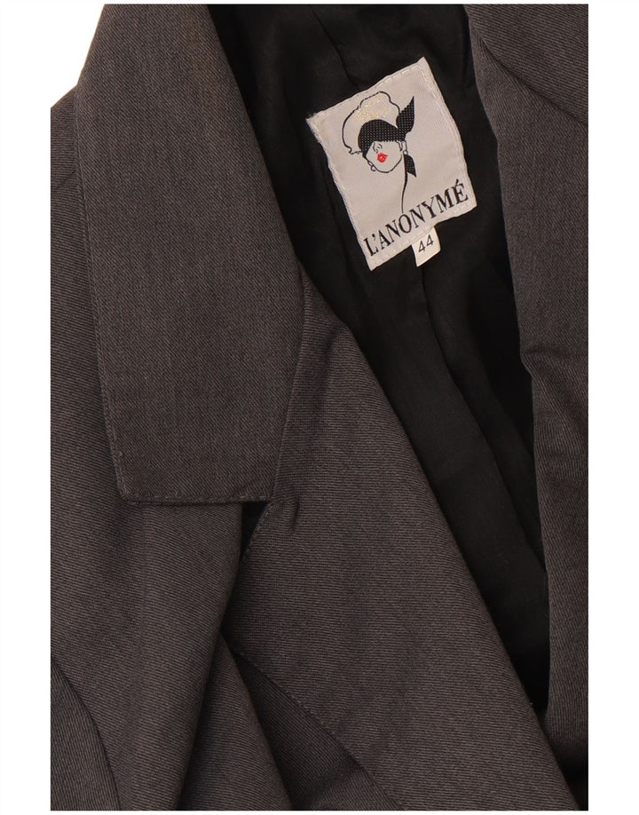 Vintage Γυναικείο Crop Διπλό Μπουφάν Blazer IT 44 Medium Grey