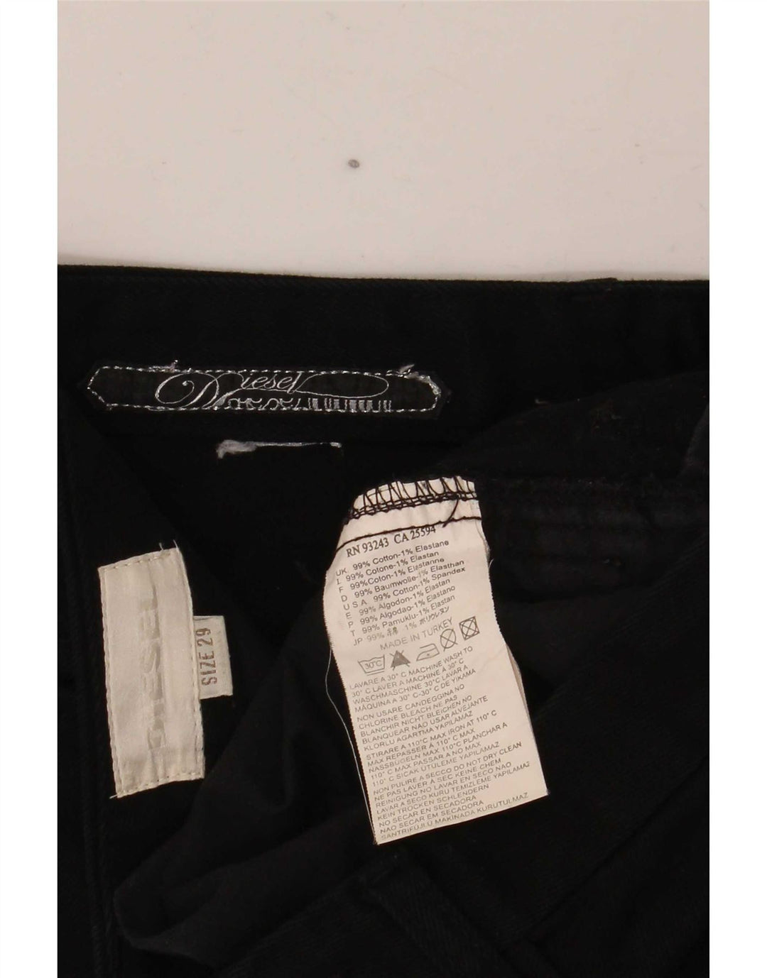 Diesel Γυναικείο Slim Jeans W29 L32 Μαύρο βαμβακερό