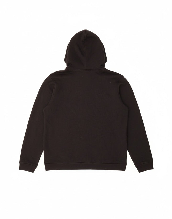 NIKE Mens Zip Hoodie Sweater Medium Black Polyester