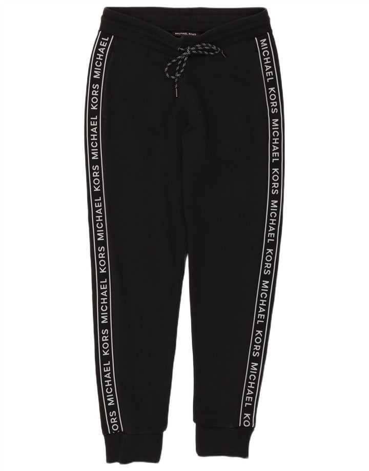Michael Kors Ανδρική φόρμα γραφικής φόρμας παντελόνι Joggers μικρό μαύρο πολυεστέρα