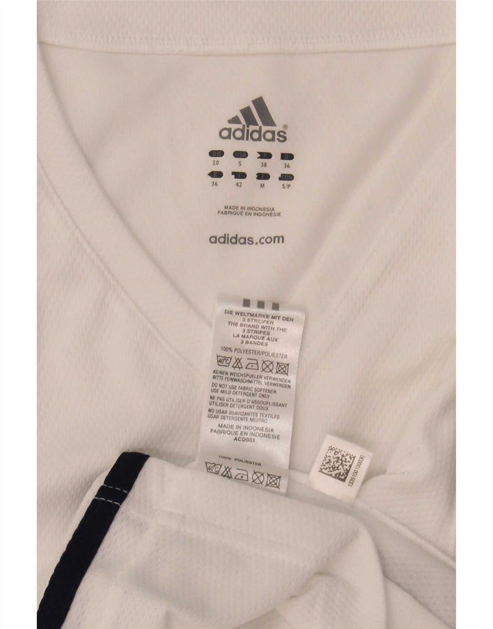 Adidas Γυναικείο γιλέκο Climalite Top UK 10 Small White Polyester