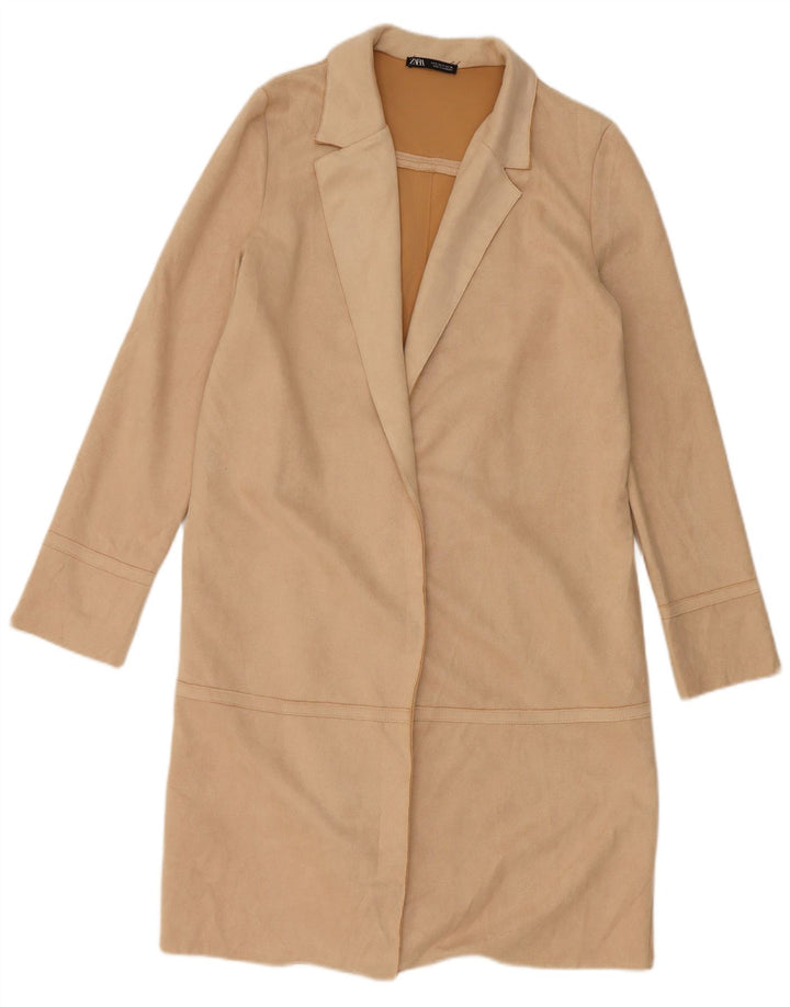Zara Γυναικείο Παλτό UK 10 Small Beige