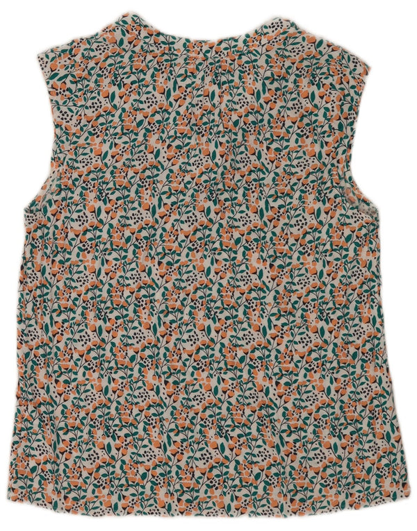 Γυναικεία αμάνικη μπλούζα Crew Clothing Top 10 Small White Floral Viscose