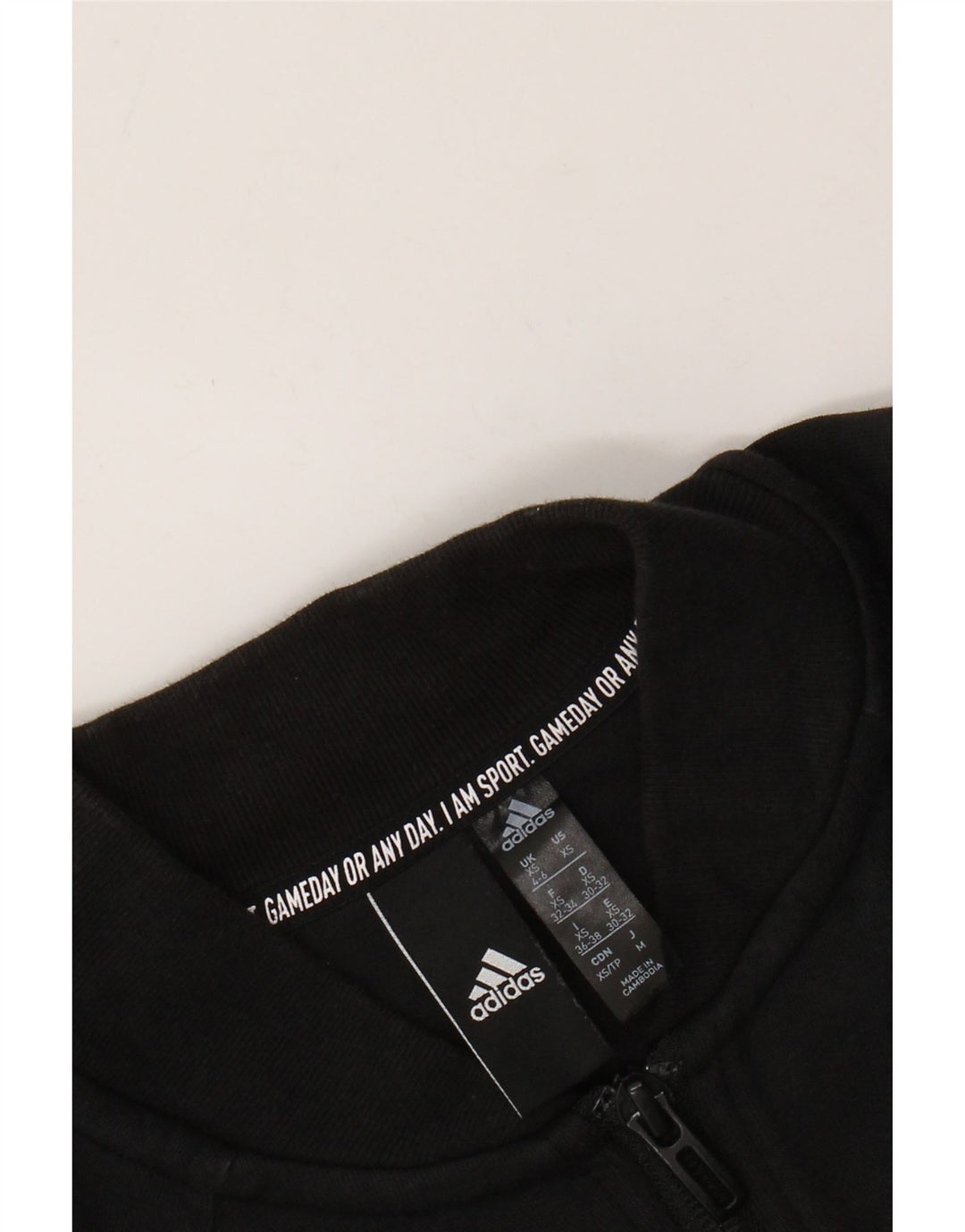 Γυναικεία φόρμα ADIDAS Crop Top Jacket UK 4/6 XS Μαύρο