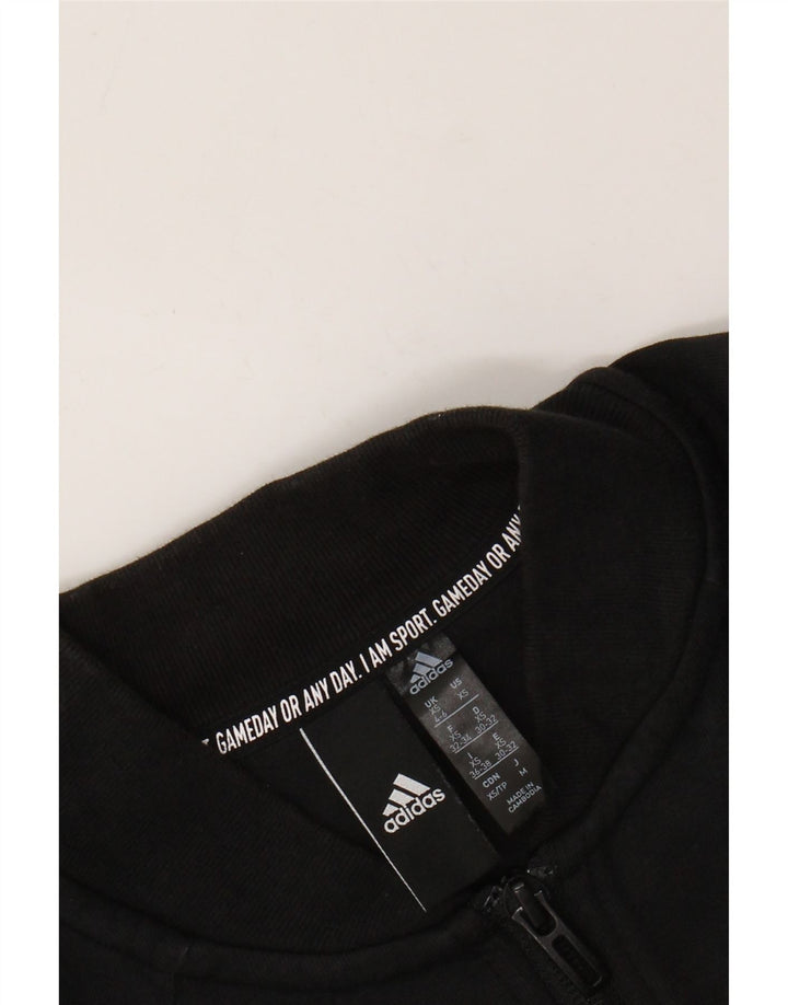 Γυναικεία φόρμα ADIDAS Crop Top Jacket UK 4/6 XS Μαύρο