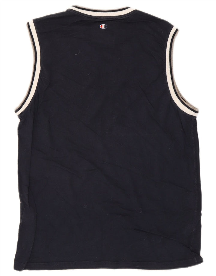 Ανδρικό γραφικό γιλέκο Champion Top Medium Navy Blue Cotton