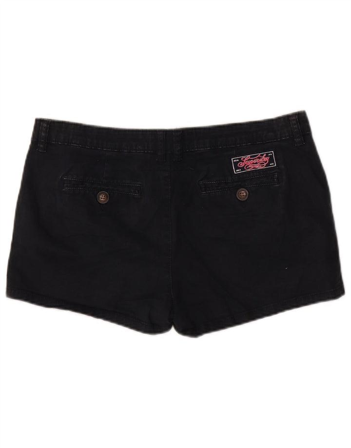 Superdry Γυναικείο Σορτς Chino Μεσαίο W32 μαύρο βαμβακερό