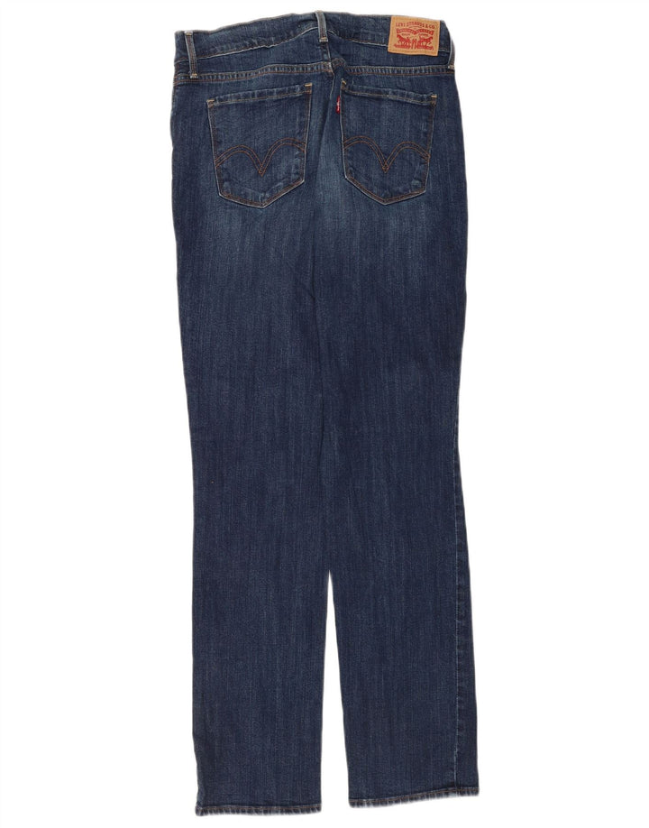 Levi's Womens 505 Straight Jeans W28 L32 Blue Cotton