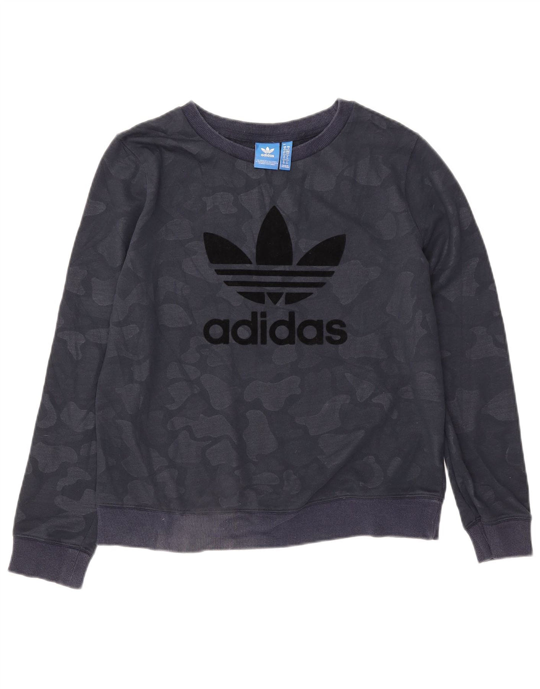 Γυναικείο φούτερ ADIDAS Oversized Jumper UK 10 Small Navy Blue