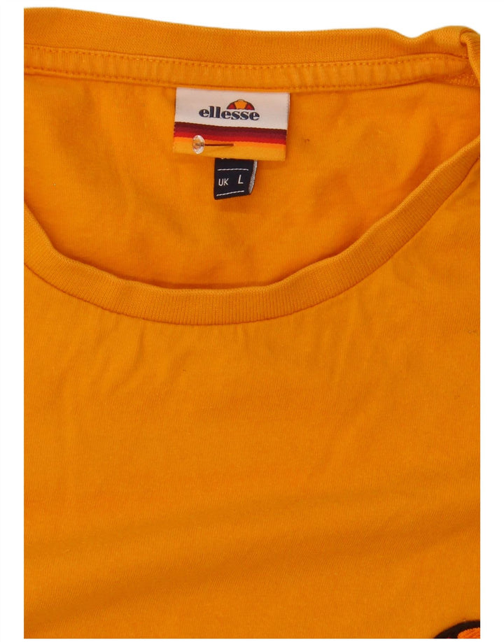 Ανδρικό T-Shirt Ellesse Top Large Yellow Colourblock
