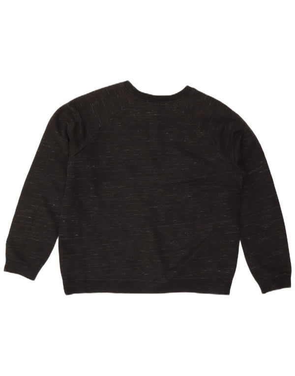 Γυναικείο φούτερ Nike Jumper UK 16 Μεγάλο βαμβακερό μαύρο φλιτζάνι