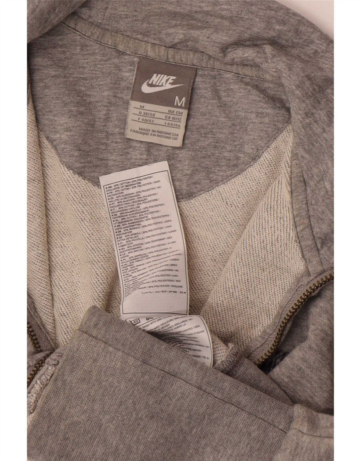 Γυναικεία αθλητική φόρμα Nike Top μπουφάν UK 10/12 Βαμβακερό μεσαίο γκρι