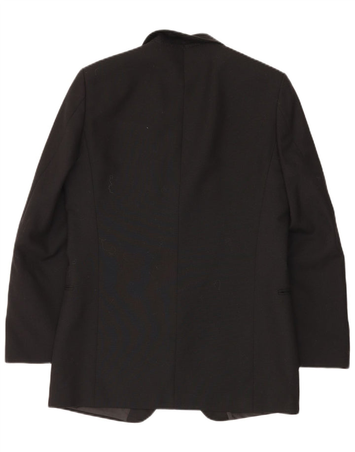 Vintage Ανδρικό σακάκι 1 κουμπιού Blazer UK 38 Medium Black New Wool