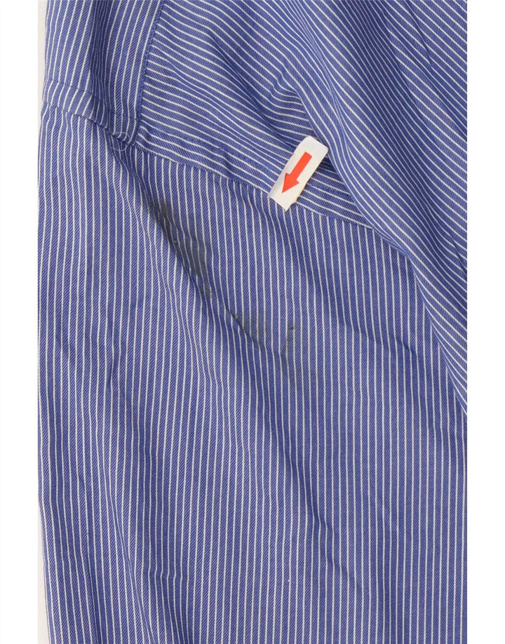 Ανδρικό πουκάμισο Chaps Size 16 1/2 Large Blue Pinstripe Cotton