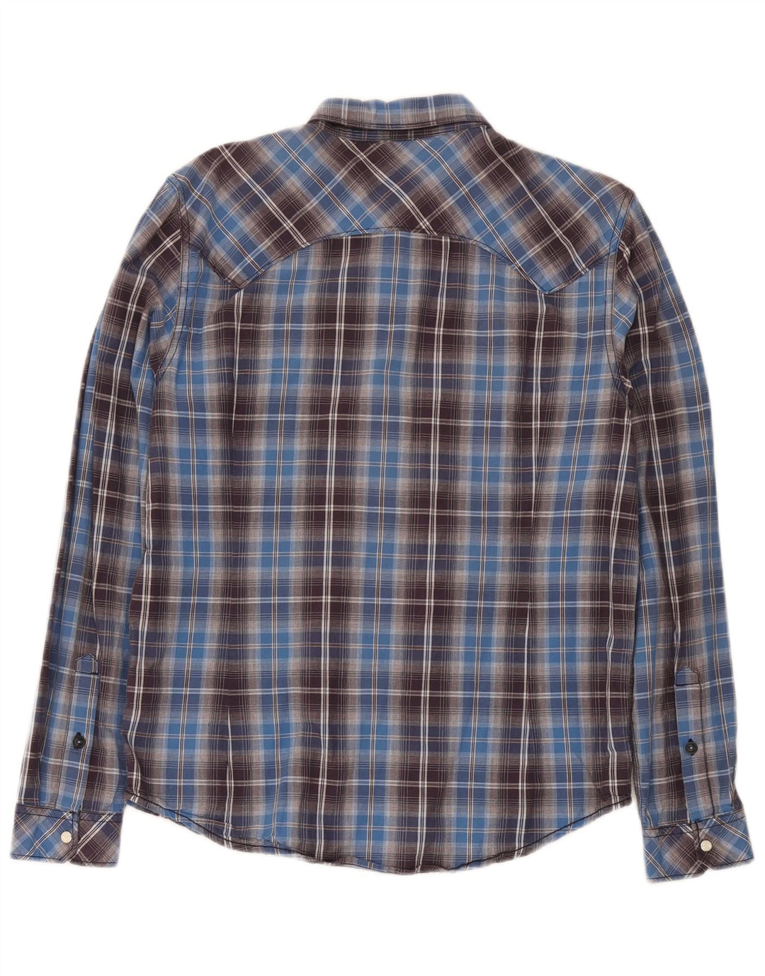 Ανδρικό πουκάμισο Lee Slim Fit Large Blue Check Cotton