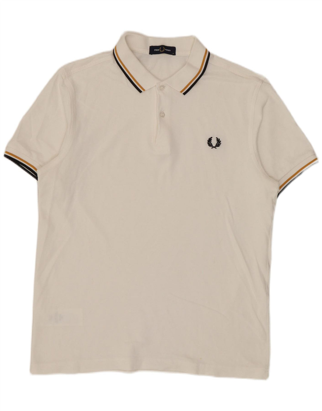Fred Perry Ανδρικό πουκάμισο πόλο από μεσαίο λευκό βαμβάκι