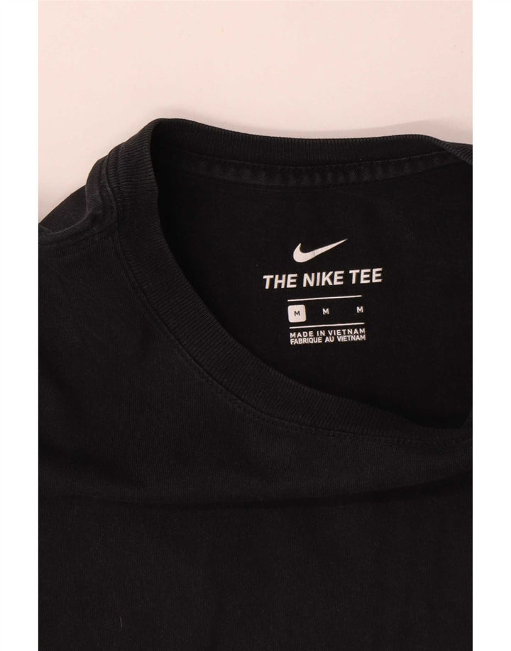 Ανδρικό μπλουζάκι Nike, μεσαίο μαύρο βαμβακερό