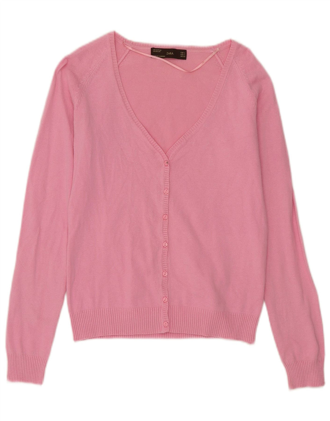 Zara Γυναικεία Ζακέτα UK 10 Small Pink