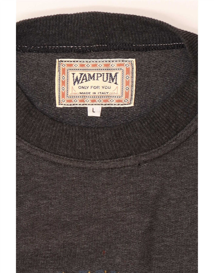 Ανδρικό γραφικό φούτερ Wampum Jumper Large Grey
