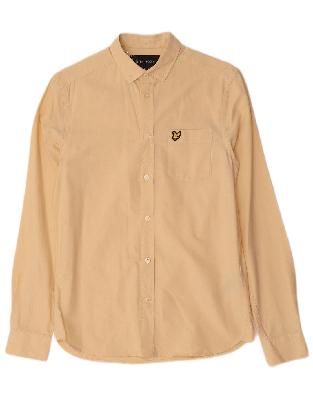 Ανδρικό πουκάμισο Lyle & Scott XS Κίτρινο βαμβακερό