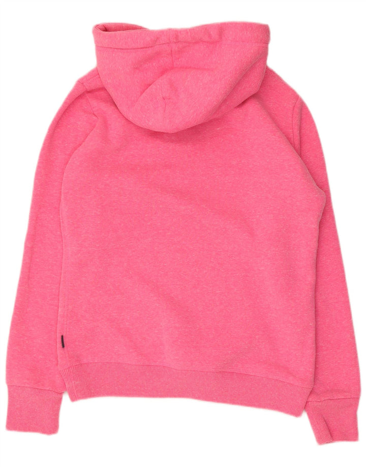 Superdry γυναικεία γραφικά κουκούλα UK 10 Small Pink Flecked Polyester