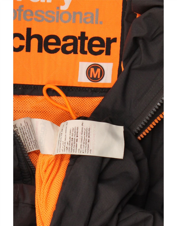 Superdry Γυναικείο Windcheater Windbreaker Jacket UK 14 Medium Black Polyester