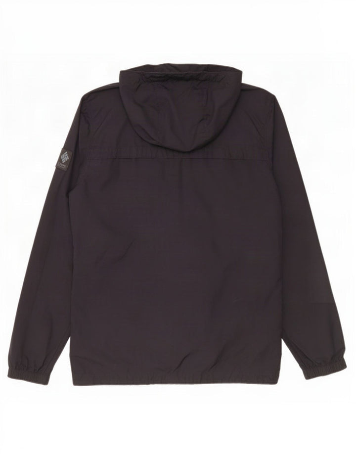 Columbia Ανδρικό μπουφάν βροχής με κουκούλα UK 36 Small Navy Blue Polyester
