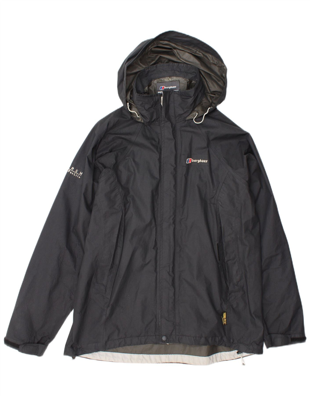 Γυναικείο μπουφάν βροχής με κουκούλα Berghaus UK 14 Large Grey Nylon