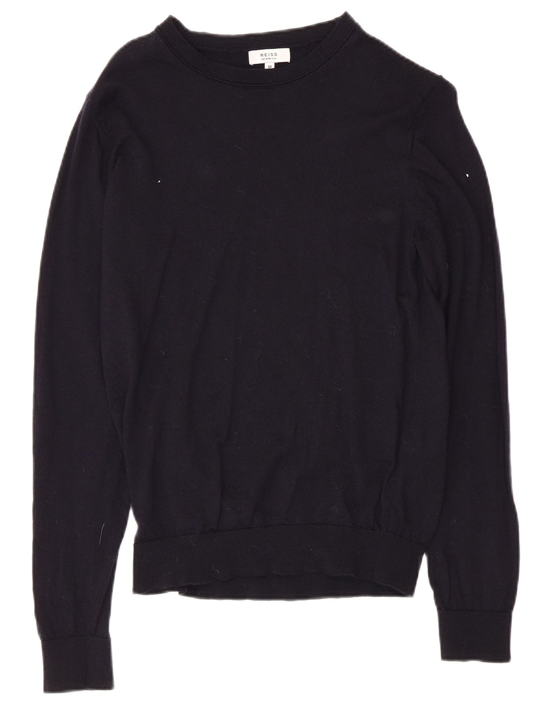 REISS Γυναικείο πουλόβερ με λαιμόκαυστο UK 12 μεσαίου μπλε μαλλί