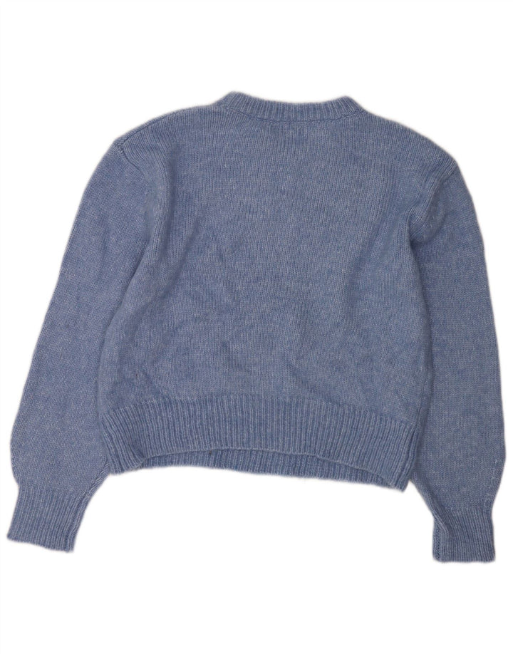 Marks & Spencer Γυναικείο πουλόβερ υπερμεγέθη Crew Neck Jumper UK 14 Medium Blue