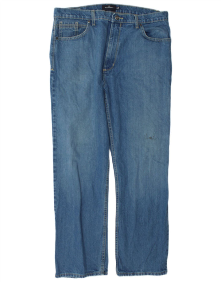 Ανδρικό τζιν Marks & Spencer Blue Harbor Straight W36 L31 Blue Cotton