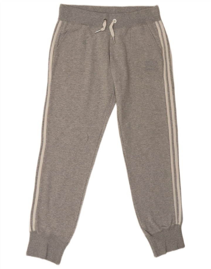 Γυναικεία αθλητική φόρμα ADIDAS Παντελόνι Joggers UK 16 Large Grey Polyester