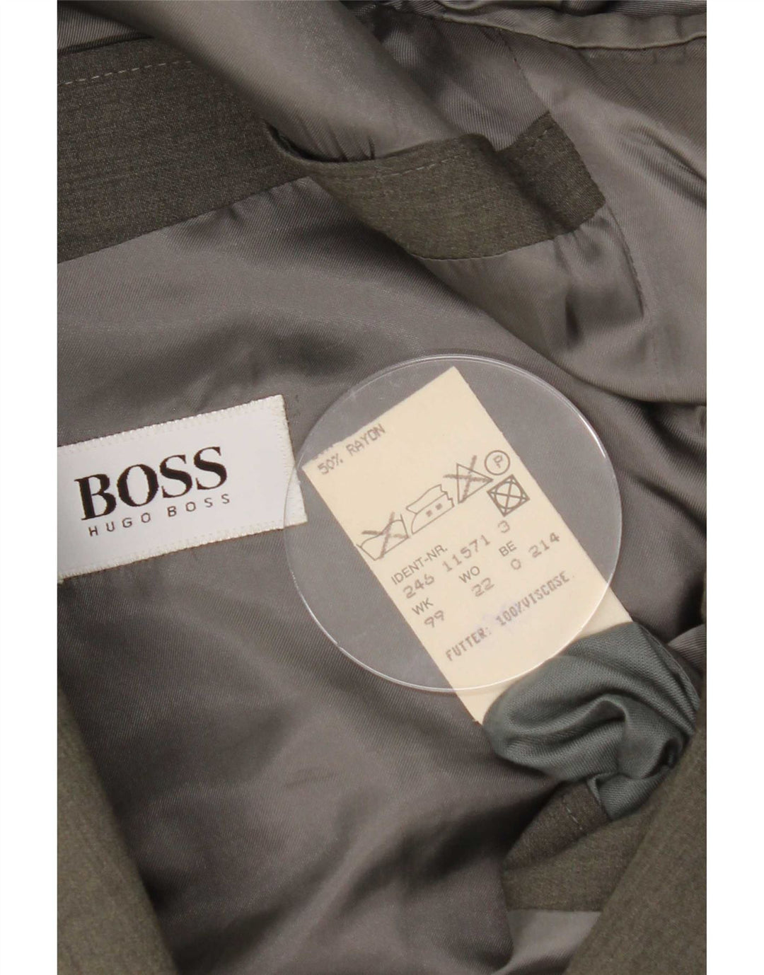 Ανδρικό σακάκι σακάκι με διπλό στήθος Hugo Boss EU 54 2XL Γκρι μαλλί