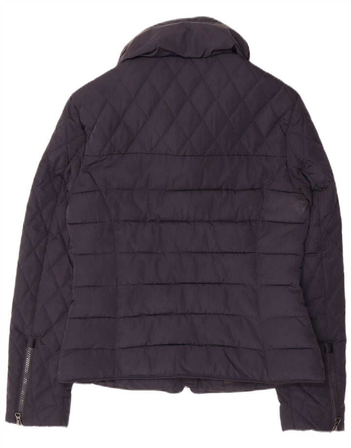 Superdry γυναικείο μπουφάν με επένδυση UK 14 Medium Navy Blue Polyester