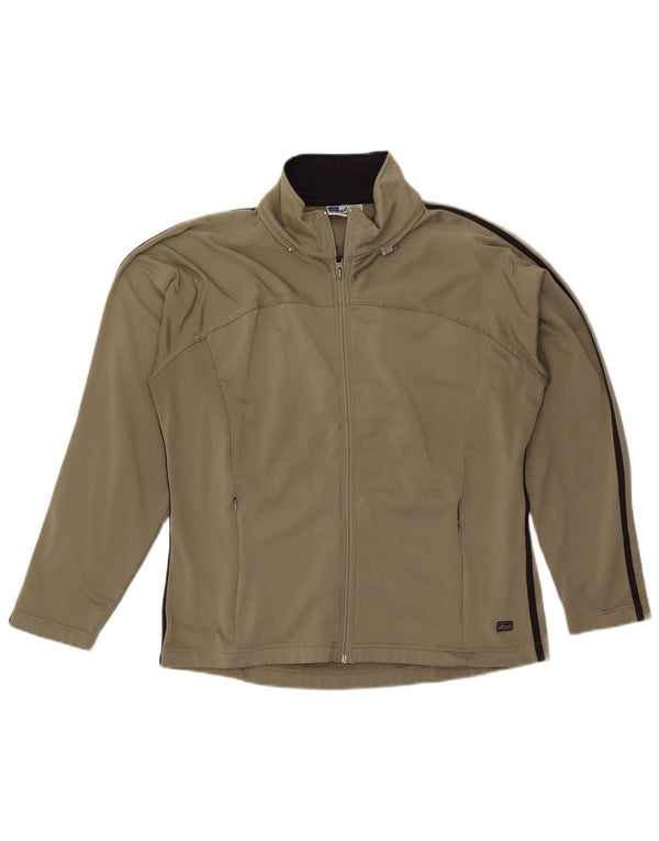Ανδρική φόρμα Asics Top Jacket Medium Khaki Polyester