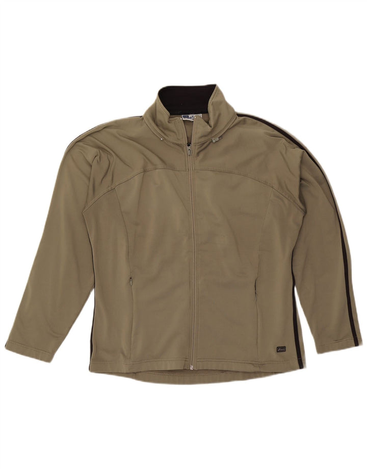 Ανδρική φόρμα Asics Top Jacket Medium Khaki Polyester