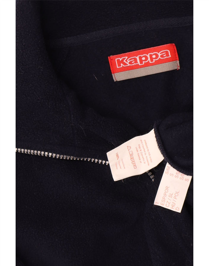 Kappa Ανδρικό φερμουάρ Fleece Jumper Μικρό Navy Blue Polyester