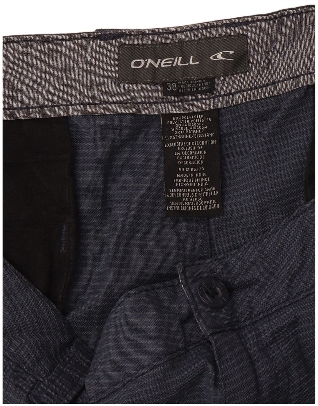 Ανδρικό σορτς Chino O'Neill W38 XL Navy Blue Pinstripe Polyester