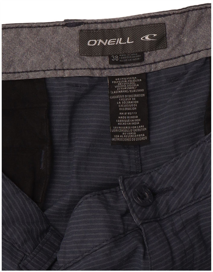 Ανδρικό σορτς Chino O'Neill W38 XL Navy Blue Pinstripe Polyester
