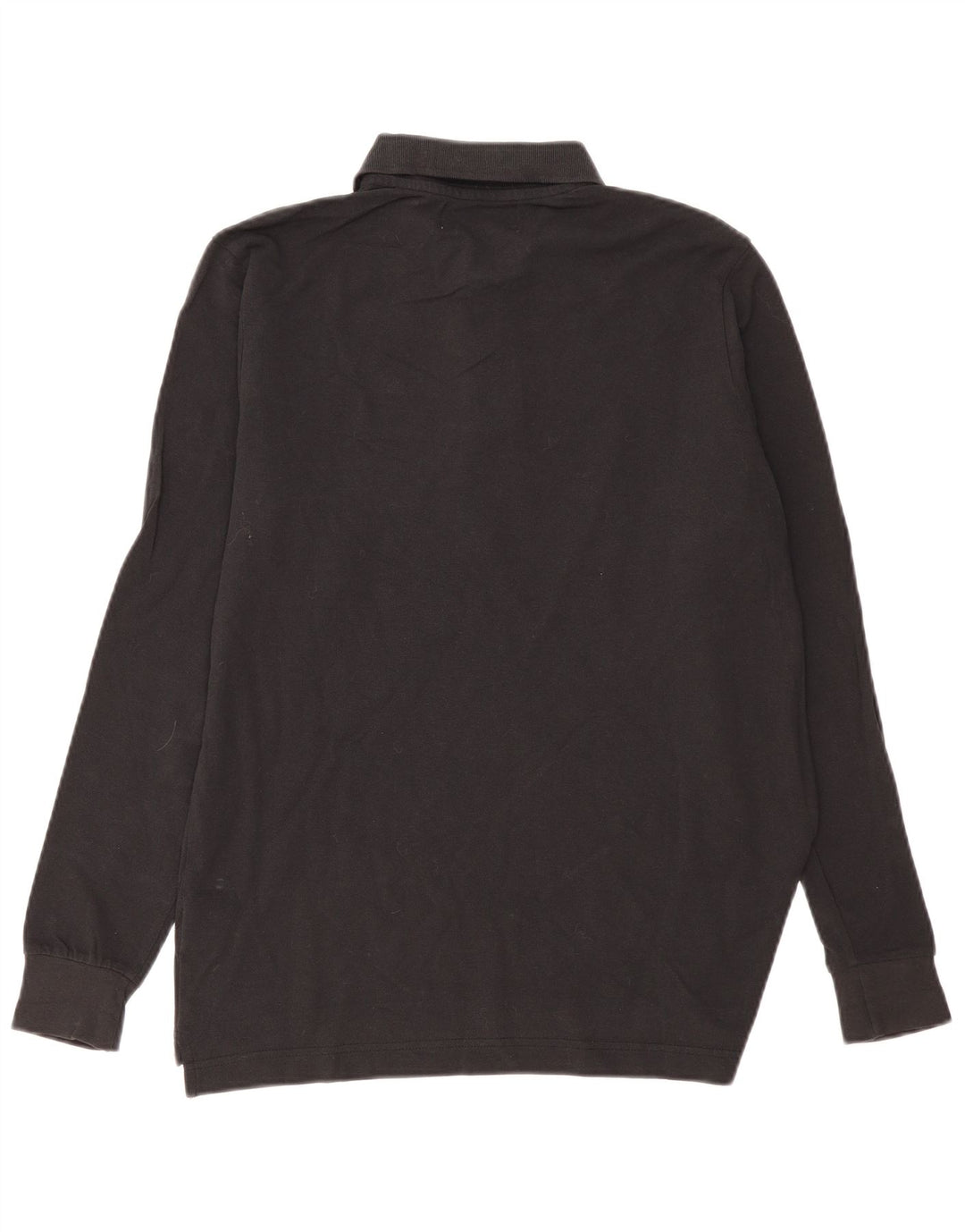 Ανδρικό μακρυμάνικο μπλουζάκι πόλο Kappa, μικρό μαύρο βαμβακερό