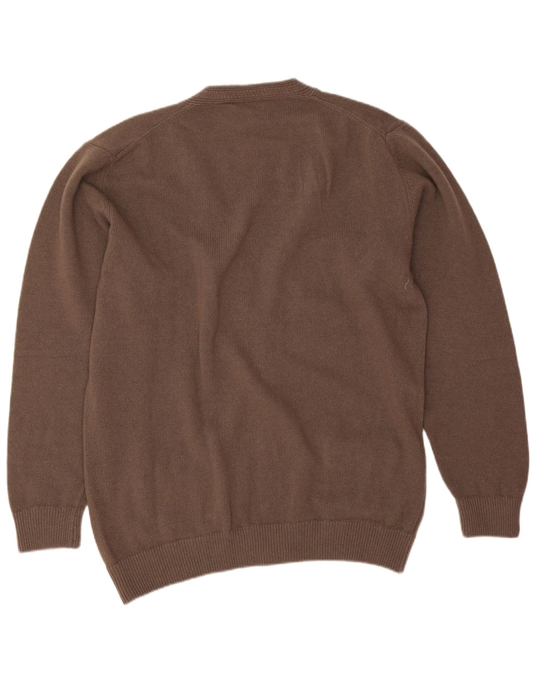 Ανδρικό πουλόβερ vintage ζακέτα 2XL καφέ μαλλί