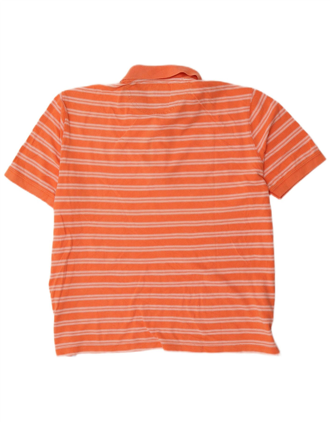 Ανδρικό μπλουζάκι πόλο Massimo Dutti 2XL πορτοκαλί ριγέ