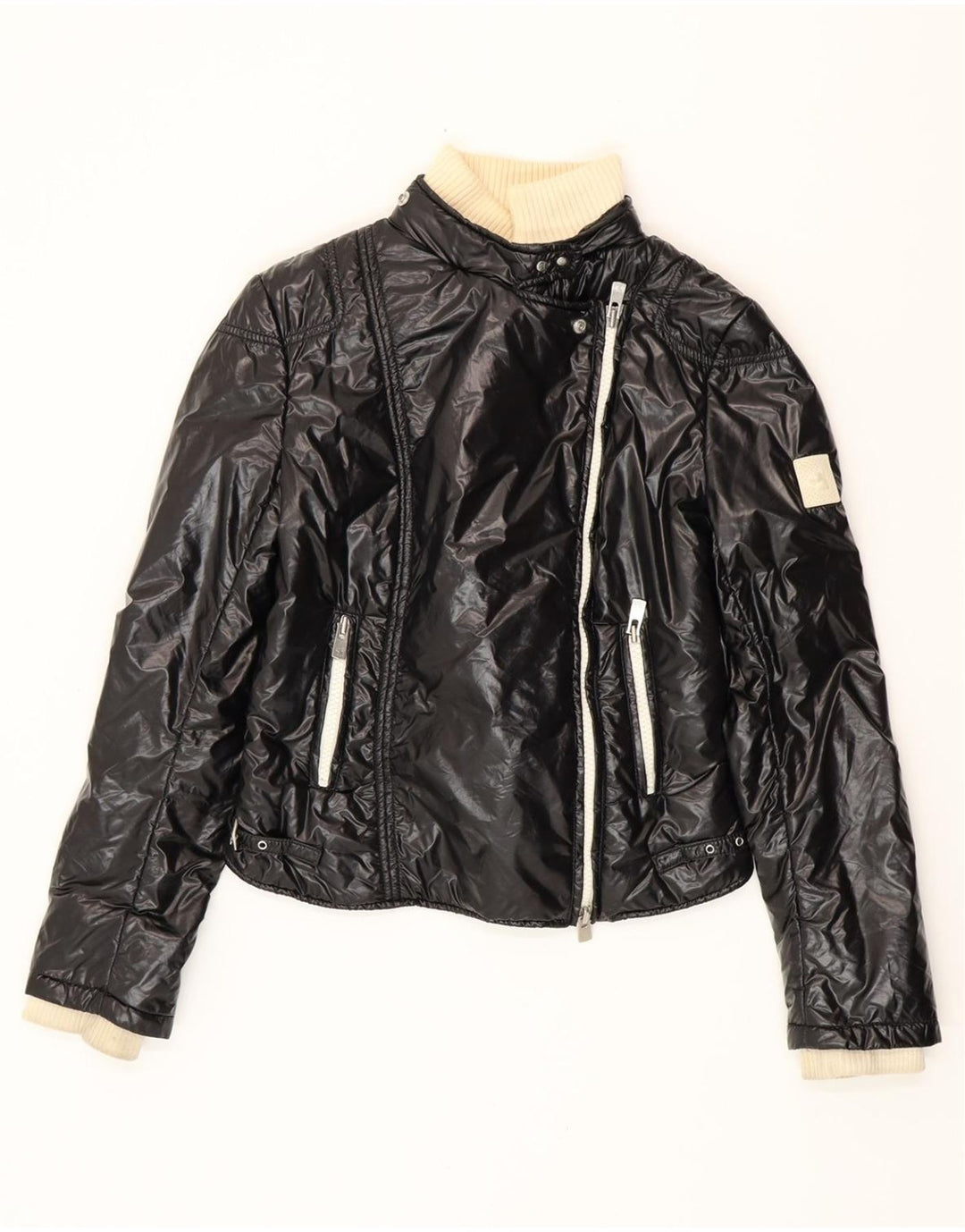 MONTECORE Γυναικείο Crop Padded Jacket IT 42 Medium Black Polyamide